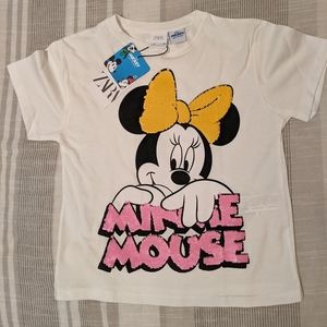 Zara girls Minnie mouse t-shirt